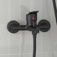 Tuš miješalica, G 1/2", crna